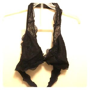 Large black lace bralette never worn